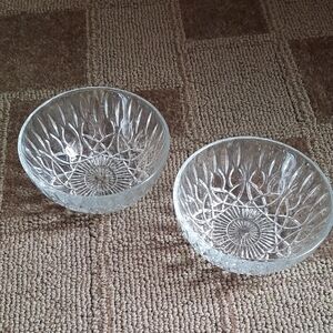 Vintage Pasari Clear Glass Bowls
